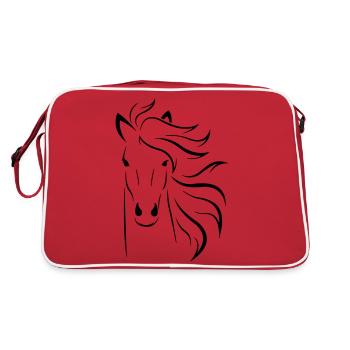 Horsehead - Retro Bag - red/white - Back