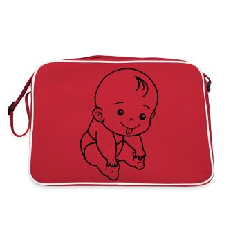 Baby - Retro Bag - red/white - Back