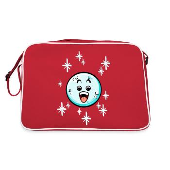 Boule de neige avec chapeau de Noël #3/9 - Sac Retro - rouge/blanc - Dos