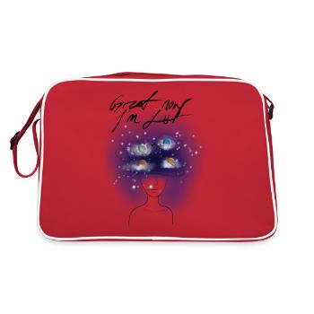 Lost in thought - Retro Bag - red/white - Back