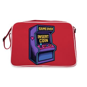 Insérer une pièce de monnaie – Retro Arcade Vibes - Sac Retro - rouge/blanc - Dos