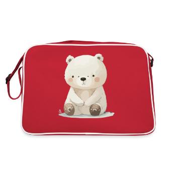 Iggy le petit ourson - Sac Retro - rouge/blanc - Dos