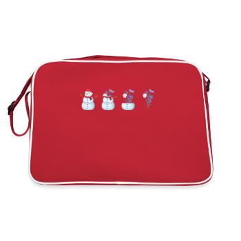 Spring | Spring | Flower | Flowers | Sunshine - Retro Bag - red/white - Back