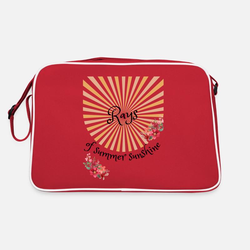 Été | Été | Arbre | Fleurs | Soleil Sac Retro