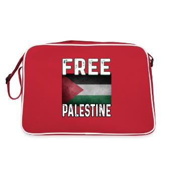 Free Gaza Free Palestine - Sac Retro - rouge/blanc - Dos