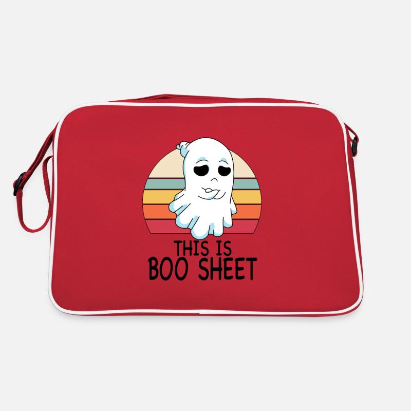 C’est Boo Sheet Ghost Retro Halloween Costume - Sac Retro - rouge/blanc