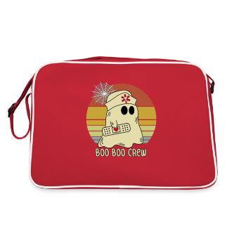 Boo Boo Crew Infirmière Fantôme Drôle Costume d'Halloween - Sac Retro - rouge/blanc - Dos