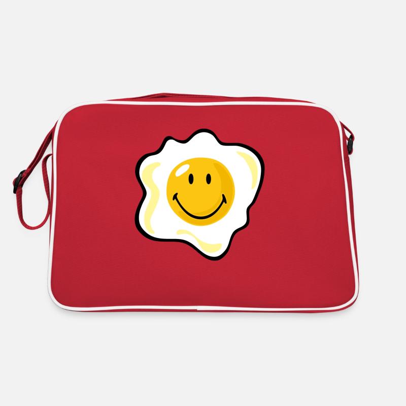 Smiley Fried Egg Retro Bag