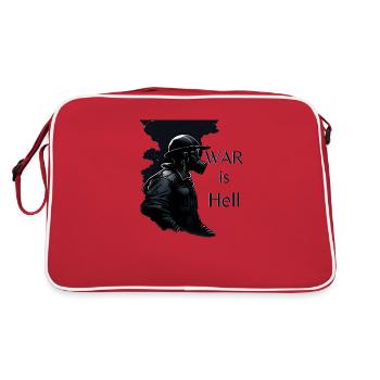 War is hell - Retro Bag - red/white - Back