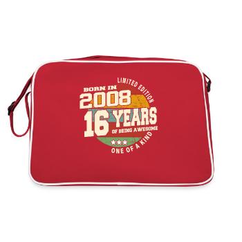 2008 Vintage Retro Classique 16 ans - Sac Retro - rouge/blanc - Dos