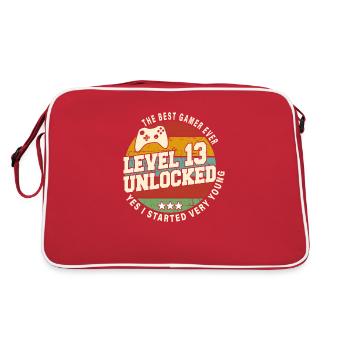Original 2011 13e Anniversaire Cadeau Retro - Sac Retro - rouge/blanc - Dos