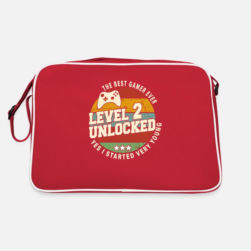 Original 2022 2nd Anniversary Retro Gift - Retro Bag - red/white