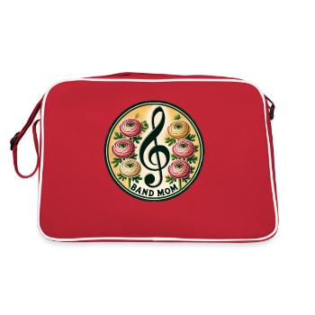 Band-Mama - Retro Tasche - Rot/Weiß - Hinten