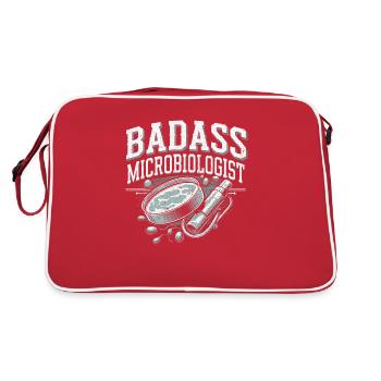 Passion pour la microbiologie - Sac Retro - rouge/blanc - Dos