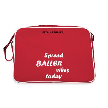 Baller Vibes for accessories - Retro Bag - red/white - Back