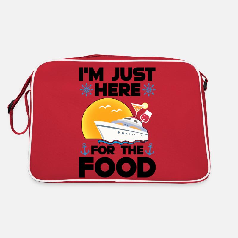 Kreuzfahrt - Retro Tasche - Rot/Weiß