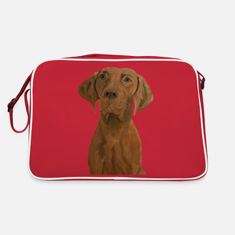 Magyar Vizsla - Retro Tasche - Rot/Weiß