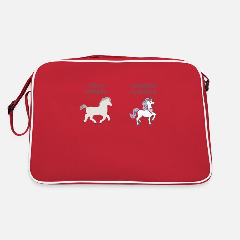 Content Creators - Other People - Retro Bag - red/white
