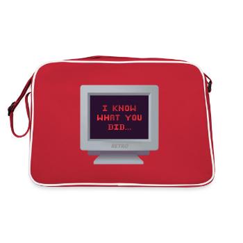 CRT design - The witness - Retro Bag - red/white - Back