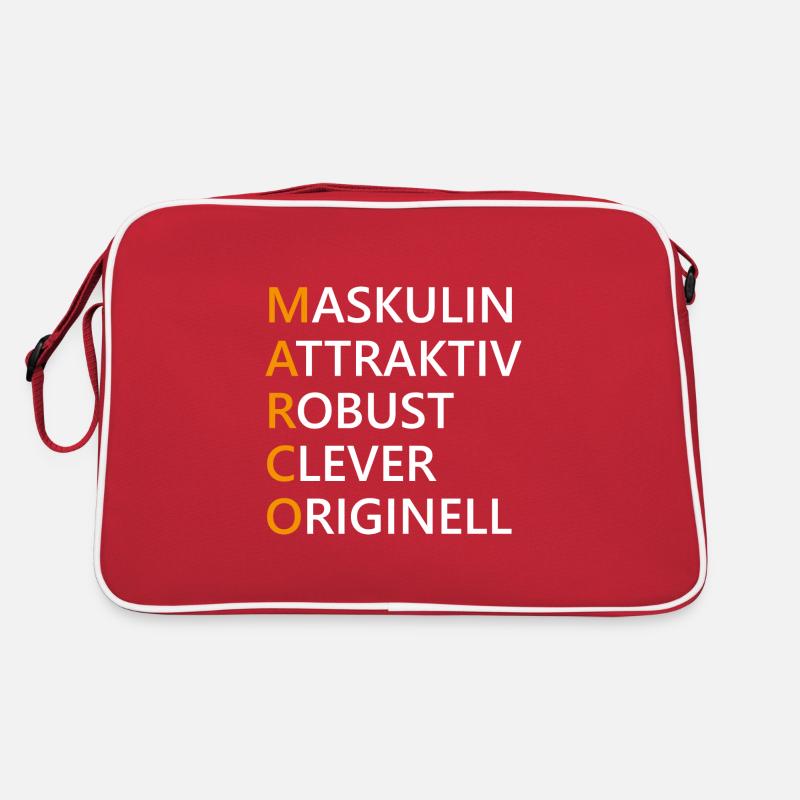 Marco Name Geschenk Retro Tasche