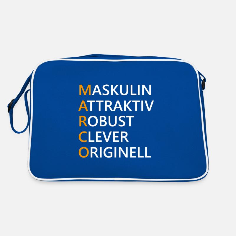 Marco Name Geschenk Retro Tasche