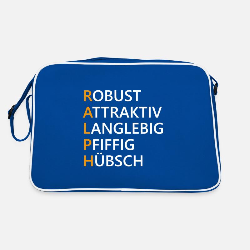 Ralph Name Geschenk Retro Tasche