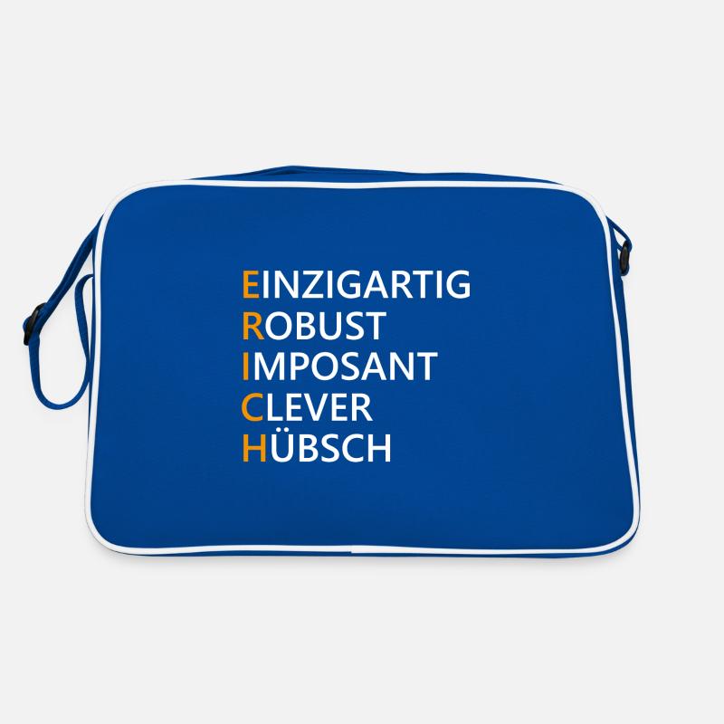 Erich Name Geschenk Retro Tasche