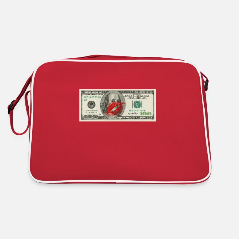 Bisou - Retro Tasche - Rot/Weiß