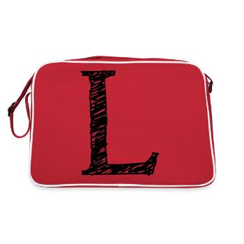 L - Retro Bag - red/white - Back