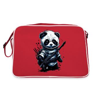 panda - Retro Bag - red/white - Back