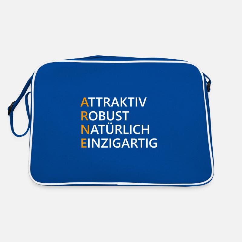 Arne Name Geschenk Retro Tasche