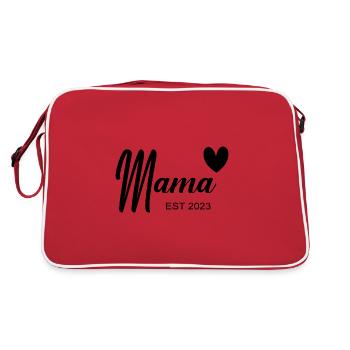 Promu au rang de Maman - Sac Retro - rouge/blanc - Dos
