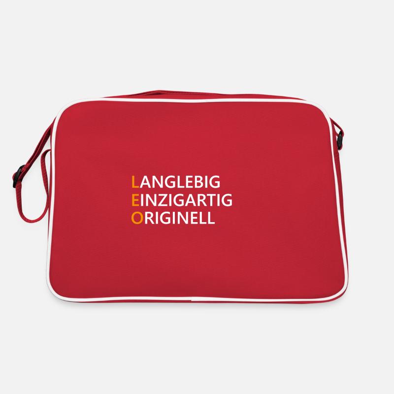 Leo Name Geschenk Retro Tasche