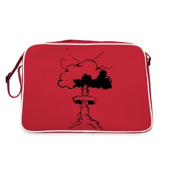 nuclear fart - Retro Bag - red/white - Back