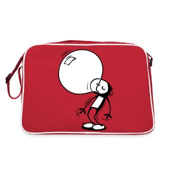 Bulle Willy - Sac Retro - rouge/blanc - Dos