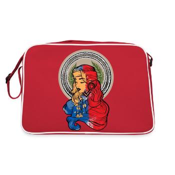 Philippinen Filipina Stolz Flagge Pinay I Geschenk - Retro Tasche - Rot/Weiß - Hinten