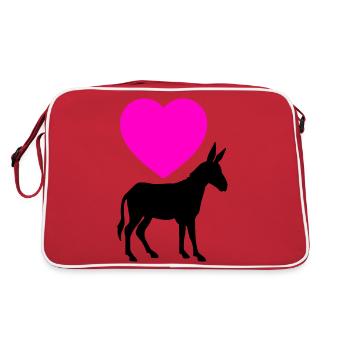 Donkey - Retro Bag - red/white - Back