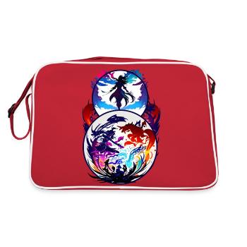 Danse de la vie - Sac Retro - rouge/blanc - Dos
