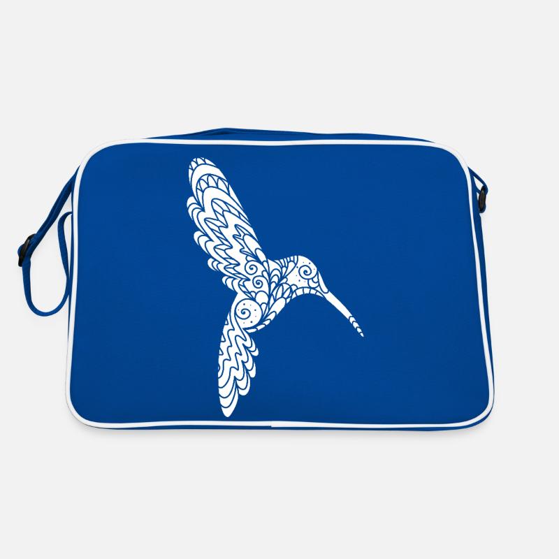 Anmutiger Kolibri Retro Tasche