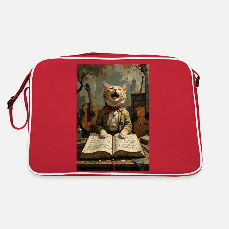 chat chantant Sac Retro