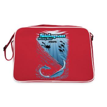 DivingTour Sidapan 2025 - Retro Tasche - Rot/Weiß - Hinten