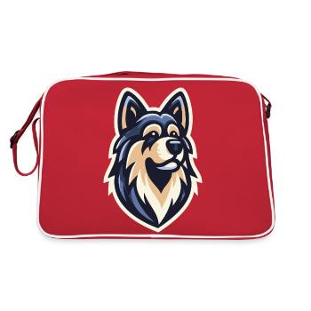 Chasseur de loups nocturnes - Sac Retro - rouge/blanc - Dos
