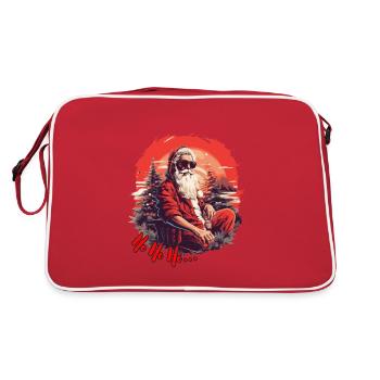 Santa Claus - Retro Tasche - Rot/Weiß - Hinten