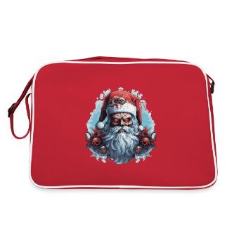 Santa Kraus 2 - Retro Tasche - Rot/Weiß - Hinten