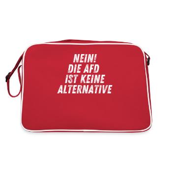NO, THE AFD IS NOT AN ALTERNATIVE - Retro Bag - red/white - Back