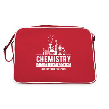 Chimie (couleur personnalisable) - Sac Retro - rouge/blanc - Dos