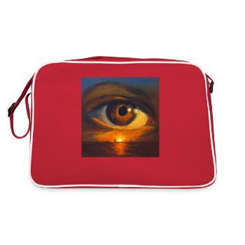 The All Seeing Eye - Retro Bag - red/white - Back
