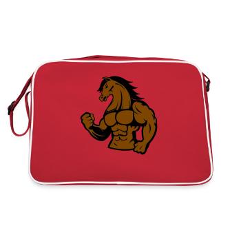 Strong Horse - Retro Bag - red/white - Back