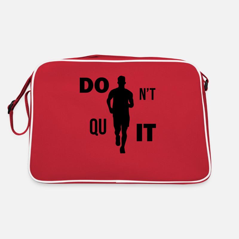 Marathon Running Jogging - Retro Tasche - Rot/Weiß