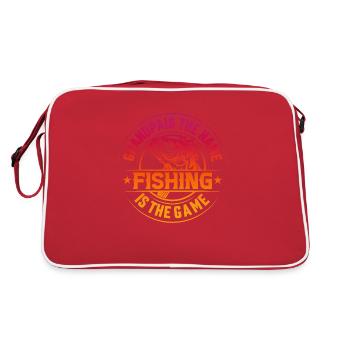 poisson, poisson, pêche, lac, mer, pêche, faune, exotique - Sac Retro - rouge/blanc - Dos